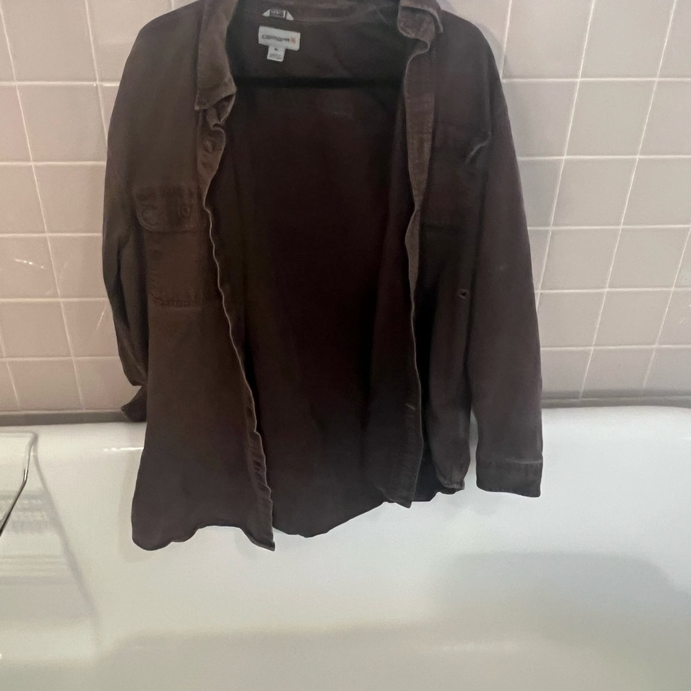 Carhartt Men's Dark Brown Shirt Jacket
